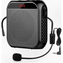 Portable Wireless Voice Amplifier with Microphone for Public Speaking