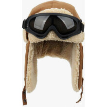 Nepbontmuts, Russische muts, wintermuts met skibril, warme lamswollen pilotenmuts met oorklappen, thermische sneeuwmuts