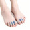 Three-hole toe corrector, bunion orthotic, silicone, anti-friction toe separators, one pair 1