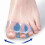 Three-hole toe corrector, bunion orthotic, silicone, anti-friction toe separators, one pair 3