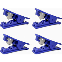 Paquete de 4 cortadores de tubos de PVC, cortadores de mangueras de plástico de nailon para tubos de PU/PE de hasta 1/2" de diámetro exterior, co