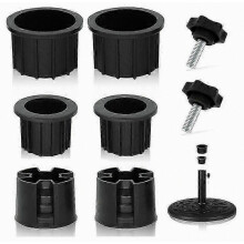 8-Piece Patio Umbrella Base Stand Hole Plug Cover Cap Set