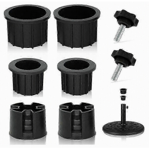8-Piece Patio Umbrella Base Stand Hole Plug Cover Cap Set