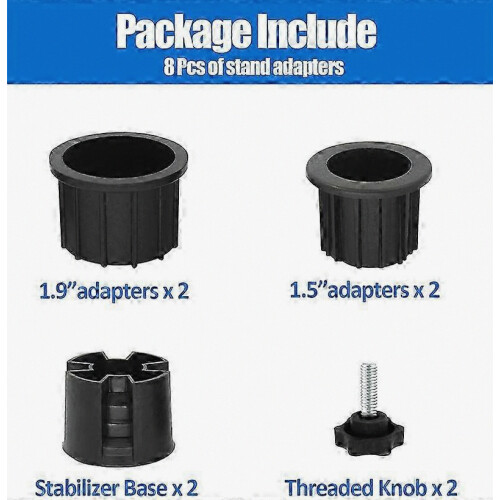 8-Piece Patio Umbrella Base Stand Hole Plug Cover Cap Set 1