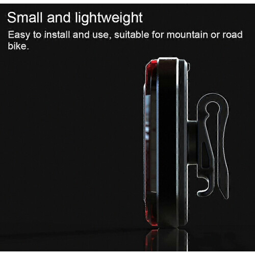 Feu arrière de vélo rechargeable USB, éclairage de signalisation pour vélo 2