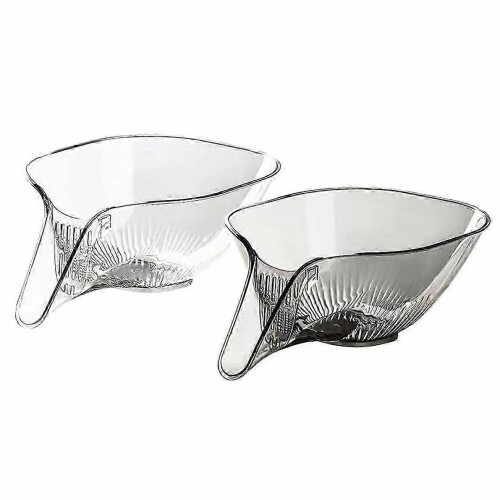 Multi-Functional 2-Pack Drain Baskets for Kitchen Sinks - Ideal for Fruit & Vegetables Drainage