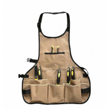 Compact Waterproof Gardening Apron with 14 Pockets - Tool Organizer for Gardeners, Woodworking & Outdoor Work