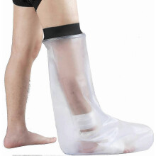 Adult Waterproof Cast and Bandage Protector for Showering or Swimming - Half Leg Coverage, Stock Available