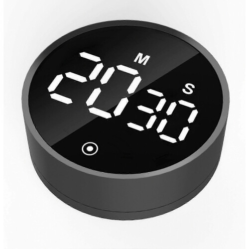 Countdown Timer Mute Adjustable Brightness 5-Second Unit Magnetic Kitchen Timing Tool