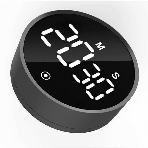 Countdown Timer Mute Adjustable Brightness 5-Second Unit Magnetic Kitchen Timing Tool 2