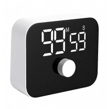 Self Regulated Rotary Timer with Silent Mode, Magnetic Back and Lanyard Hole, 99 Minute 59 Second Count Up/Down