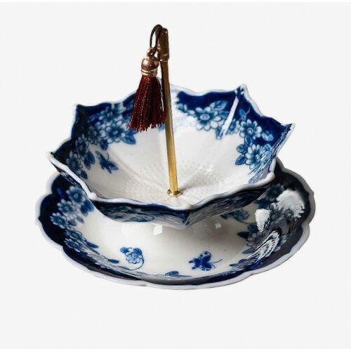Creative Umbrella Ceramic Tea Strainer with Tray, Fine Mesh Filter for Loose Leaf Tea, Teahouse Table Decoration 2