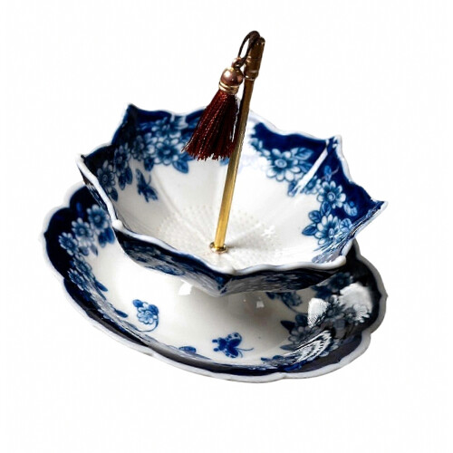Creative Umbrella Ceramic Tea Strainer with Tray, Fine Mesh Filter for Loose Leaf Tea, Teahouse Table Decoration