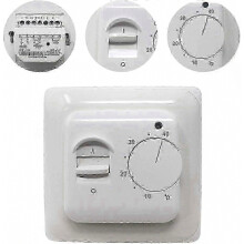 Mechanical Thermostat for Underfloor Heating with 3m Probe, 220V 16A Manual Temperature Control