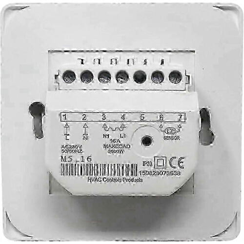 Mechanical Thermostat for Underfloor Heating with 3m Probe, 220V 16A Manual Temperature Control 1