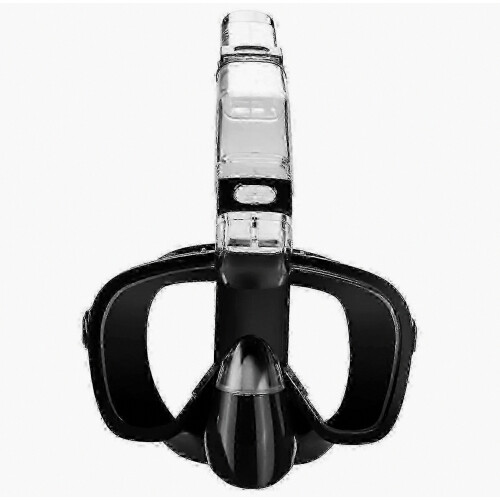 Folding Diving Mask Set, Silicone Material, Anti-Fog 180-Degree Panoramic with Camera Mount 2