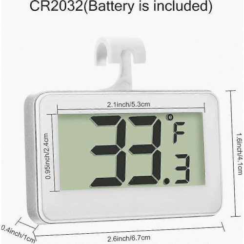 Refrigerator Thermometer Digital Freezer Thermometer Room Fridge Thermometer Lcd 1
