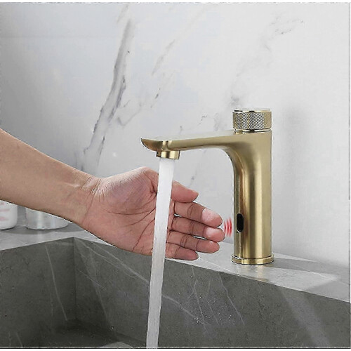 Sensor Faucet, Hot and Cold Dual Control, 1/2 Inch Interface, Countertop Basin Sensor Faucet 1