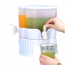 Glacière à boissons à trois compartiments, idéale pour les fêtes et les pool parties estivales.