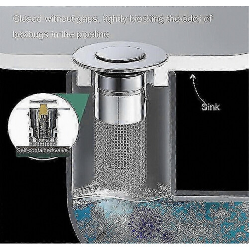 Stainless Steel Floor Drain Filter: Effective Odor Isolation & Cockroach Prevention Solution 1
