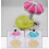 Floating Drink Holders Inflatable Mushroom Coasters 3Pcs PVC Pool Party Cup Mat 3
