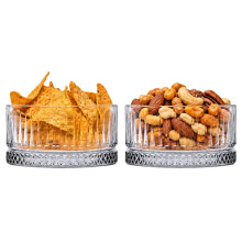(Set of 2) 515ml Lined Glass Dessert Bowls Ice Cream Dish