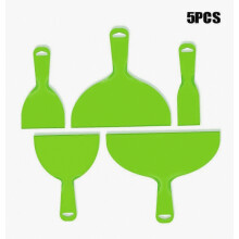 Spatole in plastica per stucco, ideali per stuccare, dipingere, riparare, applicare decalcomanie, carta da parati e per la cottura, colore verde