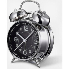 Réveil puissant pour gros dormeurs et adultes, mouvement à quartz silencieux de 10 cm avec rétroéclairage et double sonnerie.