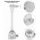 Adjustable Splashback Faucet Extension for Swivel Spout Sink (18cm - Grey) 4