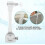 Adjustable Splashback Faucet Extension for Swivel Spout Sink (18cm - Grey) 5