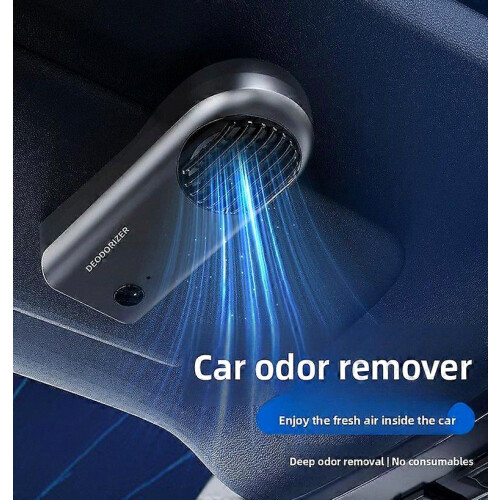 New Car Air Purifier with Smart Ozone Deodorizer - Dark Grey 2