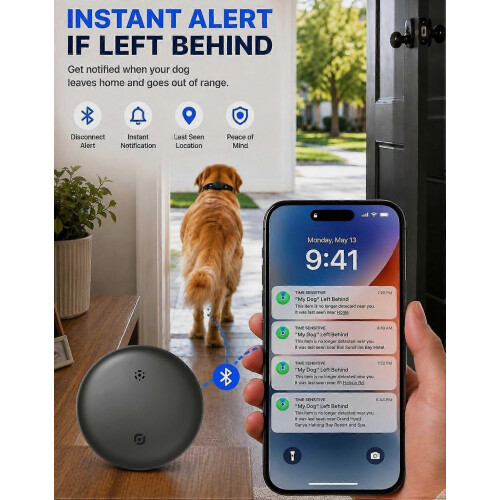 GPS sledovač pre psov (iOS a Android), inteligentné sledovanie aktivity v reálnom čase | Bez predplatného Blue 2