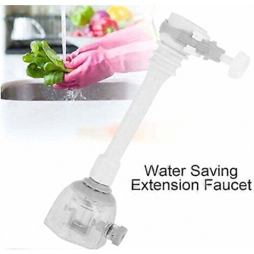 Adjustable Splashback Faucet Extension for Swivel Spout Sink (18cm - Grey) 2