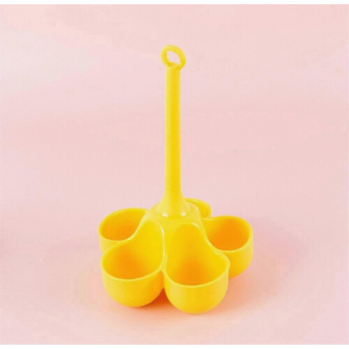 5-Hole Silicone Egg Steamer Tray, High Temp Resistant, Food Grade Material, Complementary Cooking Accessory 1