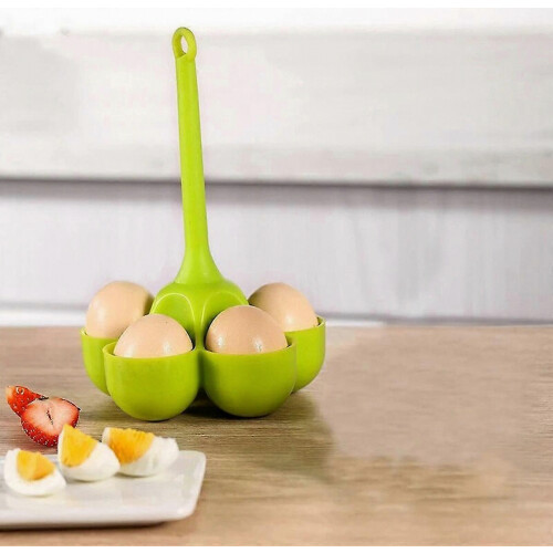 5-Hole Silicone Egg Steamer Tray, High Temp Resistant, Food Grade Material, Complementary Cooking Accessory 2