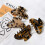 2 τεμάχια Hair Claw Banana Clips χελώνα, λεοπάρ print 4