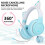 Cuffie Bluetooth per bambini con orecchie da gatto, pieghevoli, con filo, ideali per il gaming e dotate di microfono. 3