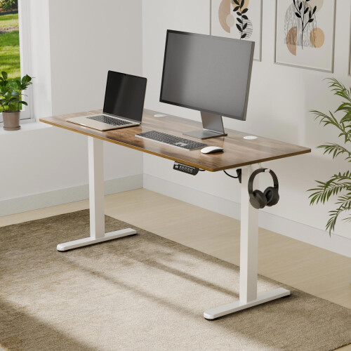 AREBOS AREBOS Height Adjustable Desk Frame | White 2