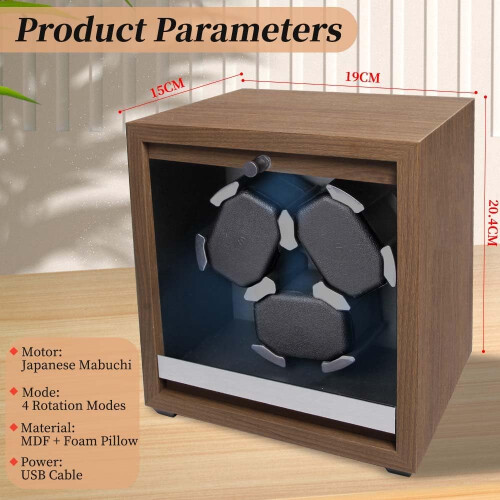 Elegant 3 Watch LED Automatic Winder Box 1