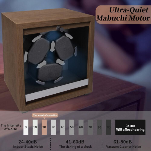 Elegant 3 Watch LED Automatic Winder Box 2