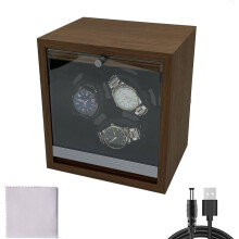 Elegant 3 Watch LED Automatic Winder Box