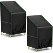 (64x64x70/120cm) Zocipro 2 Pack Garden Chair Cover, 64x64x70/120cm Waterproof UV Resistant Outdoor Chair Protective Cover