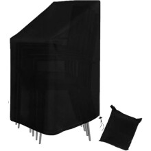 Timisea Outdoor Stacking Chair Cover 420D Oxford Waterproof UV Resistant 75x75x120cm