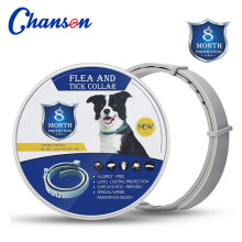 (62cm) Pet Flea and Tick Collar for Dogs and Cats, Adjustable Pest Control Collar, 8-Month Protection