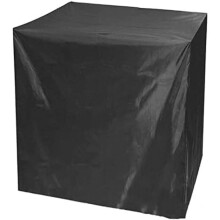 OXFUZZ Patio Furniture Cover Waterproof 80x80x120cm, Outdoor Table Cover, Dustproof Sofa Bench Protection, Foldable, Black