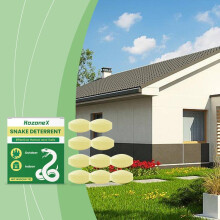 (yellow) HOZONEX Snake Repellent Balls Portable Odor Snake Away Deterrent Safe for Home Yard Garden 3pc