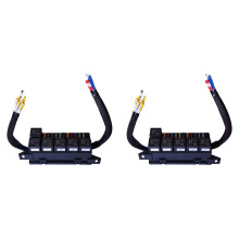 2X Fuse Relay Box Pre-Wired Fuse and Relay Box with 6 Relays and 11 Way ATC/ATO Relay Fuse Box for Automotive, Marine