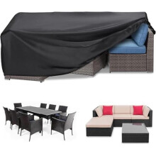 (242x182x90cm) RICHIE Patio Furniture Cover Waterproof Heavy Duty 420D Oxford Rectangular 280x204x90cm Outdoor Table Cover Anti-UV Furniture Set Cover