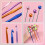 (blue) Crochet Hook Set DIY Yarn Knitting Tools Creative Craft Kit Ergonomic Handles for Beginners 1