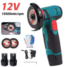 Cisivis Mini Cordless Angle Grinder Brushless Cutter Polisher 2 Batteries Charge